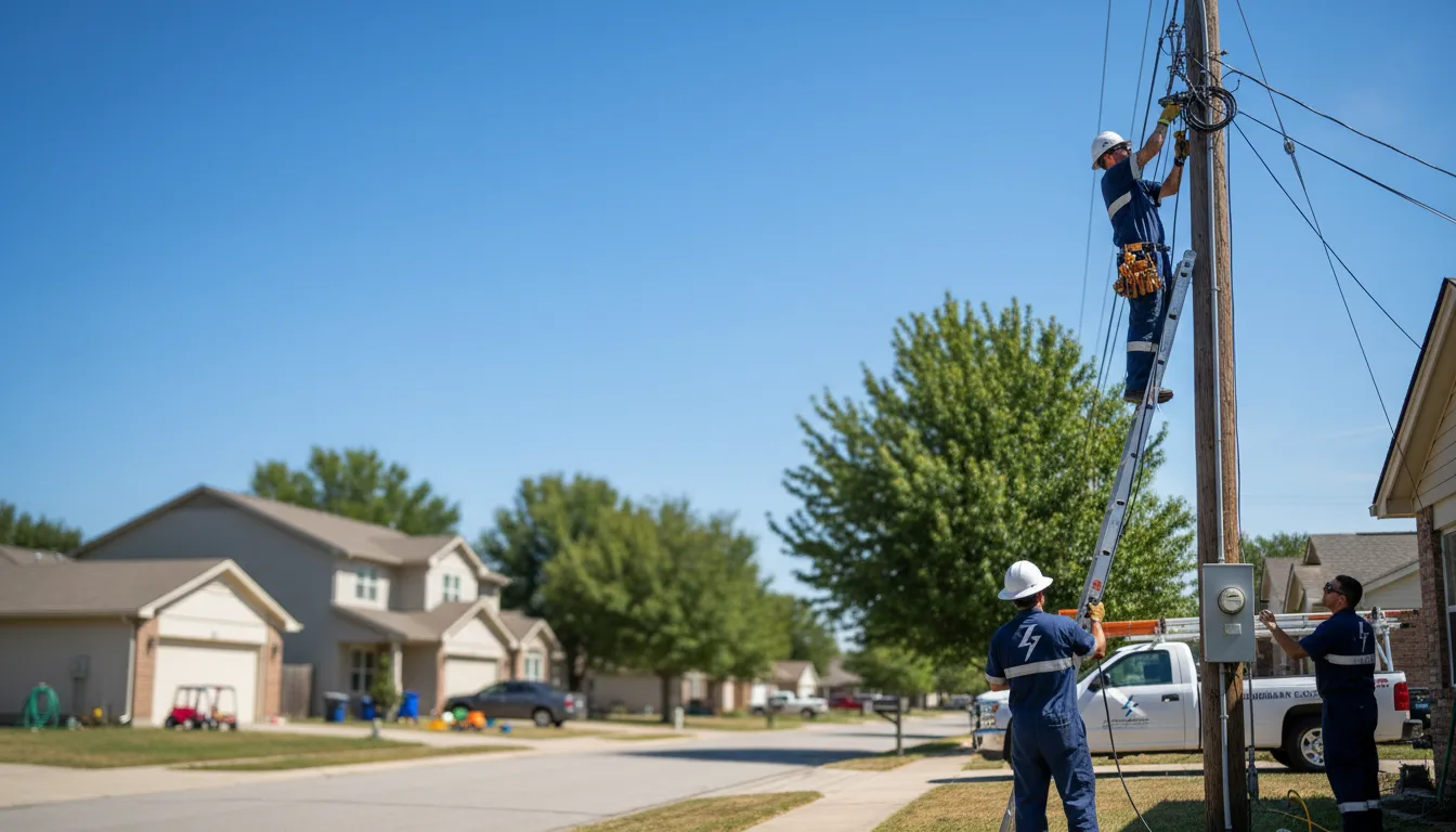 Residential electrician providing installation services in Ney, OH